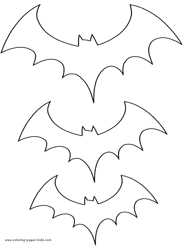 Bats Coloring Page - Bats