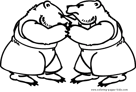 fighting bears coloring sheet