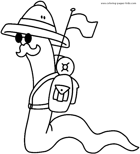 safari hat coloring pages for kids - photo #40