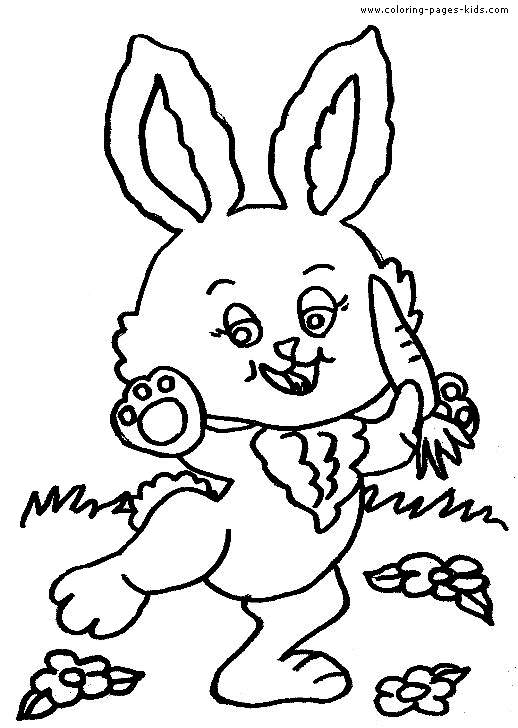 Dancing Bunny coloring page