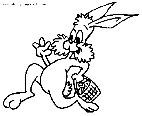 easter bunnies pictures to color. Running Easter Bunny color