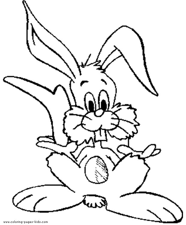 Sitting Bunny coloring picture
