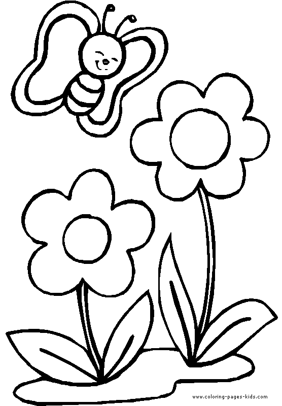 coloring pages of flowers and butterflies. Butterflies Coloring pages