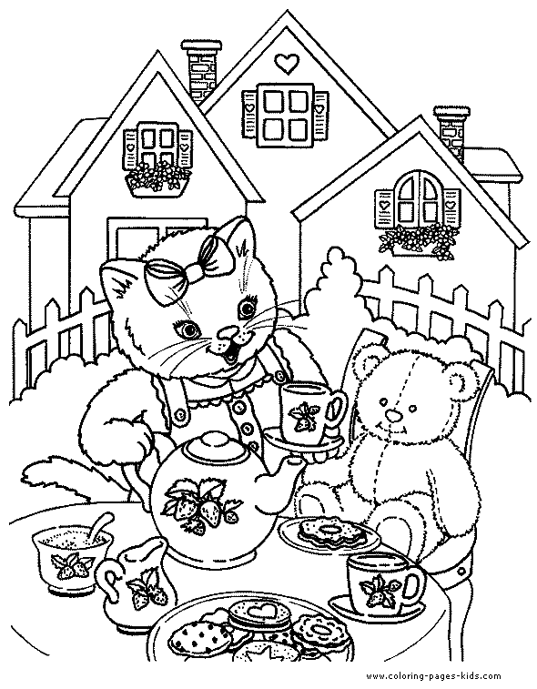 Download free printable Animal Coloring pages. Cats Coloring pages