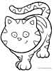 cat color page, coloring pages, coloring sheet, printable coloring picture