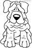 dog colouring page
