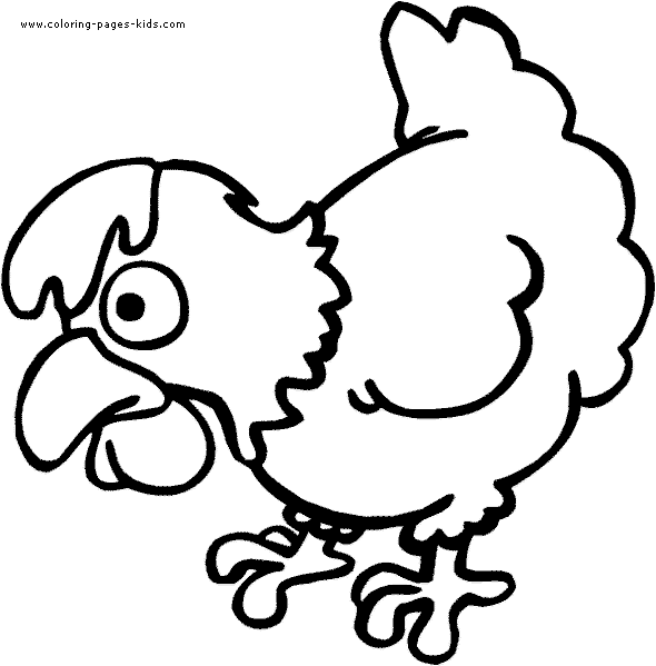 coloring pages for kids animals. Chickens Coloring pages