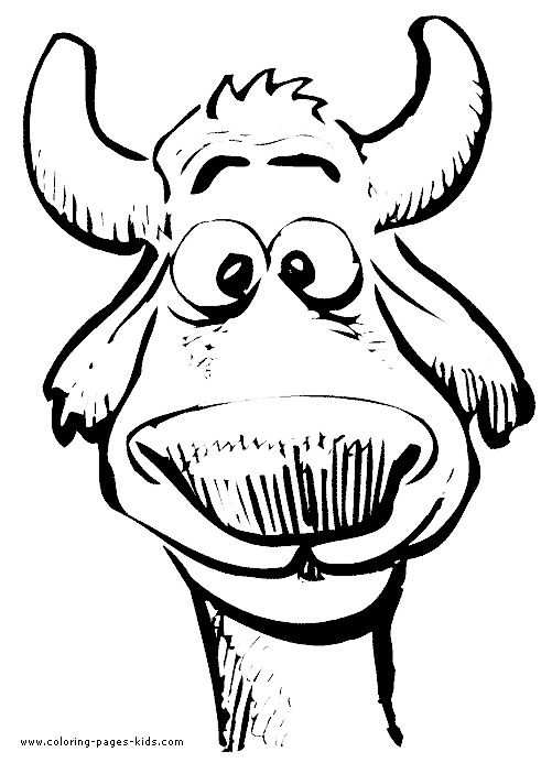 Cow color page, animal coloring pages, color plate, coloring sheet,printable coloring picture