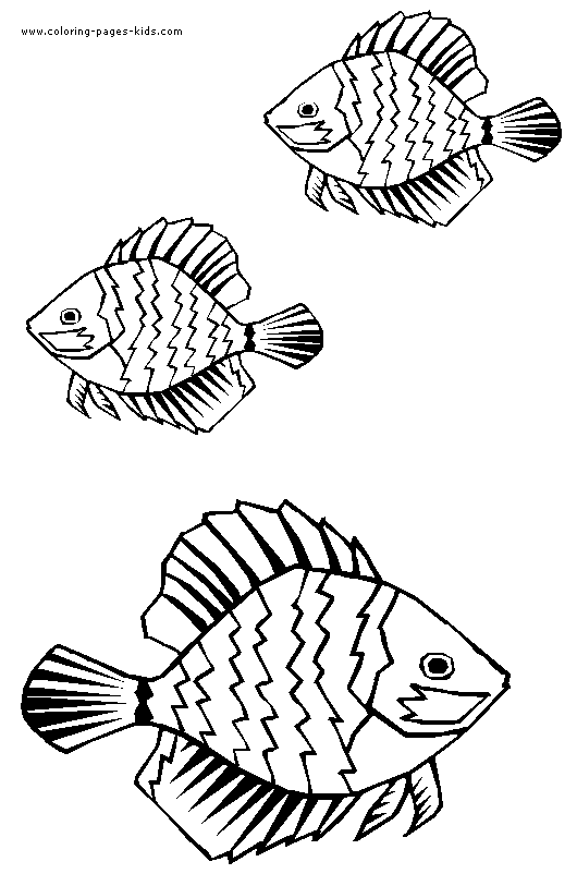 Three Fish coloring page