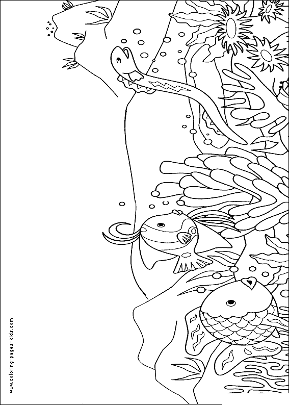 Fish color page, animal coloring pages, color plate, coloring sheet,printable coloring picture