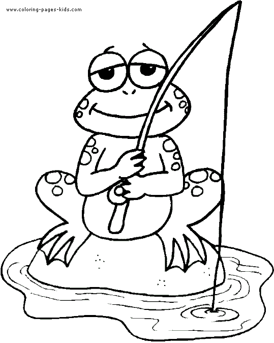 queen frog coloring pages for kids - photo #40