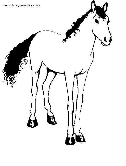 Horse coloring picture
