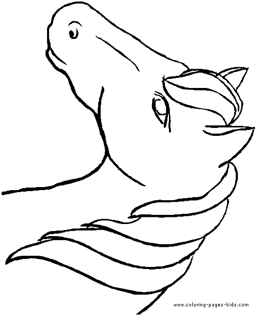 Printable Coloring Pages Horses. Horses Coloring pages