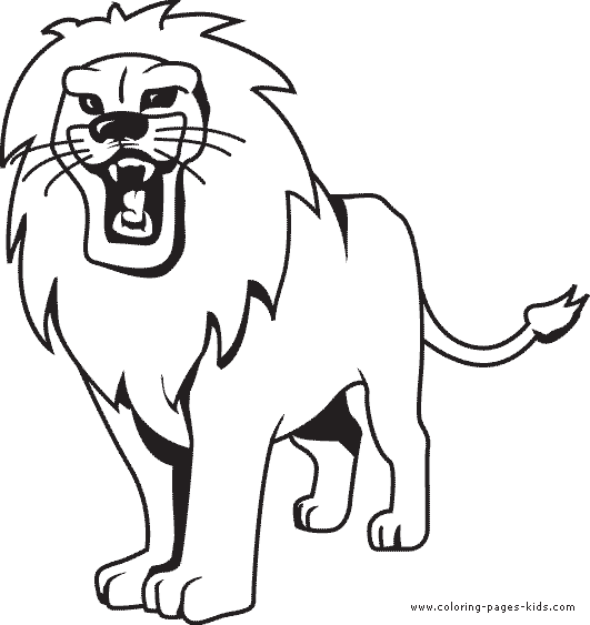 Lion color page