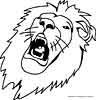 lion coloring page for kids