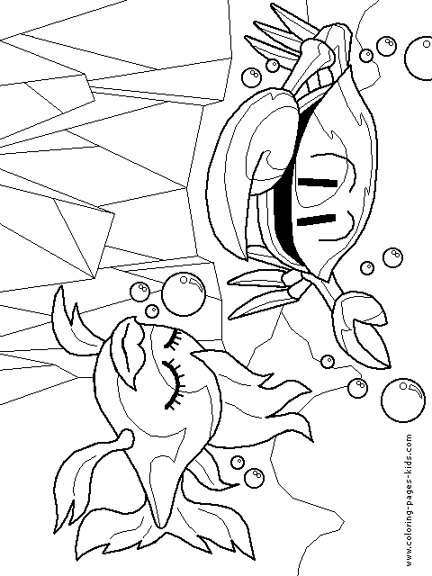 ocean animal coloring pages, color plate, coloring sheet,printable coloring picture