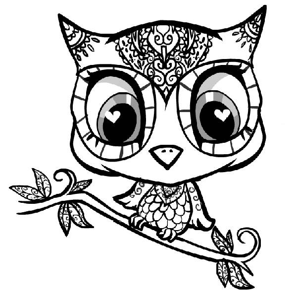 Owl color page, animal coloring pages, color plate, coloring sheet,printable coloring picture