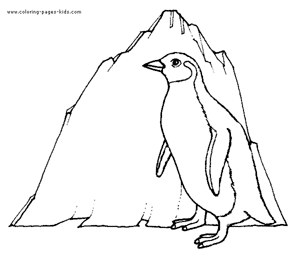 Penguin coloring pages, color plate, coloring sheet,printable coloring picture