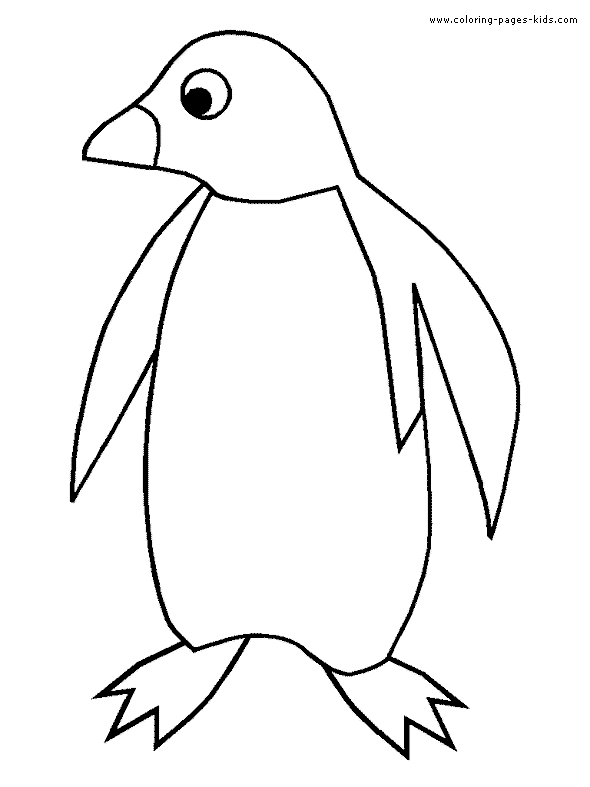 p is for penguin coloring pages - photo #29