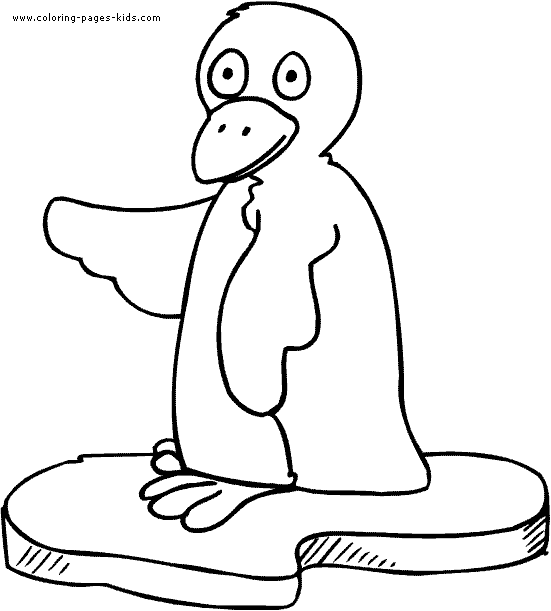Penguin coloring pages, color plate, coloring sheet,printable coloring picture