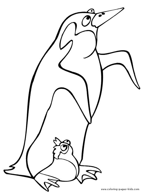 Christmas Penguin Coloring Pages