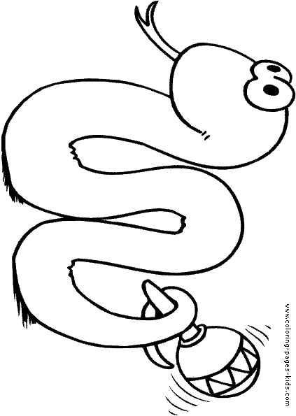 a to z reptile coloring pages - photo #9
