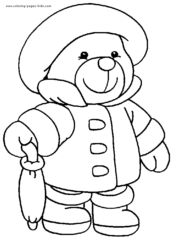 Teddy bear coloring pages, color plate, coloring sheet,printable coloring picture