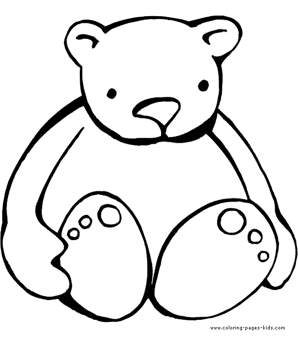 Teddy bear coloring page