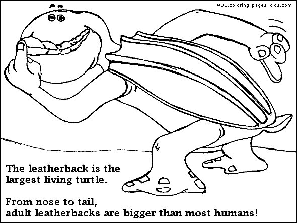 leather back sea turtle coloring pages - photo #12