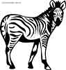 Zebra color page