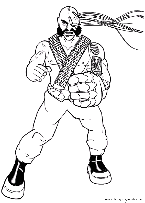 Action Man Coloring Page For Kids - Action Man