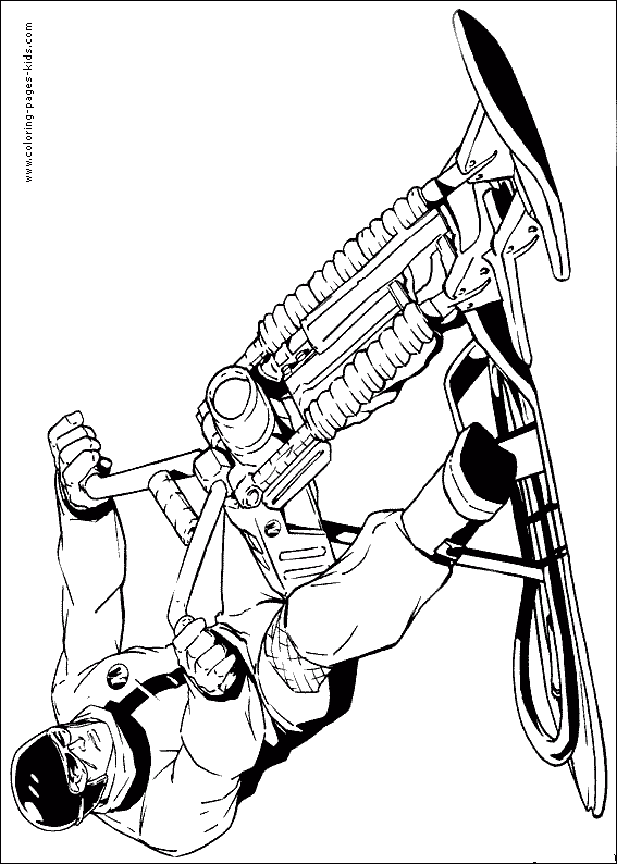 Action Man coloring book page picture