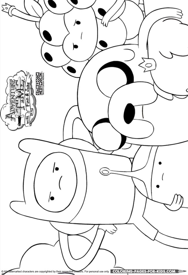 Adventure Time Coloring Sheet - Adventure Time