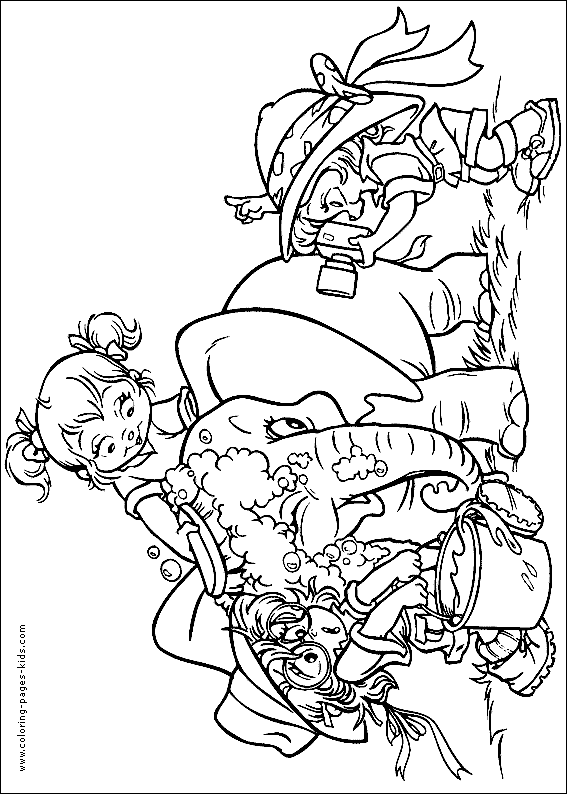 Alvin and the Chipmunks color page cartoon characters coloring pages