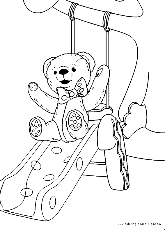 Andy Pandy color page cartoon characters coloring pages