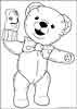 Andy Pandy color page, cartoon coloring pages picture print