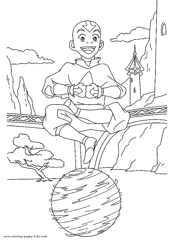 Avatar The Last Airbender color page cartoon characters coloring pages, color plate, coloring sheet,printable coloring picture