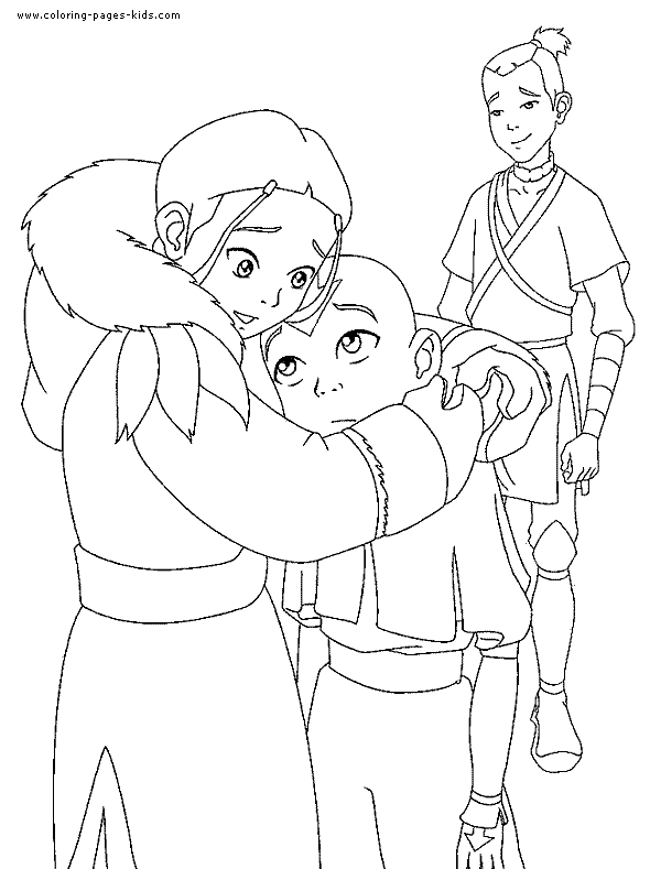 Avatar The Last Airbender color page cartoon characters coloring pages, color plate, coloring sheet,printable coloring picture