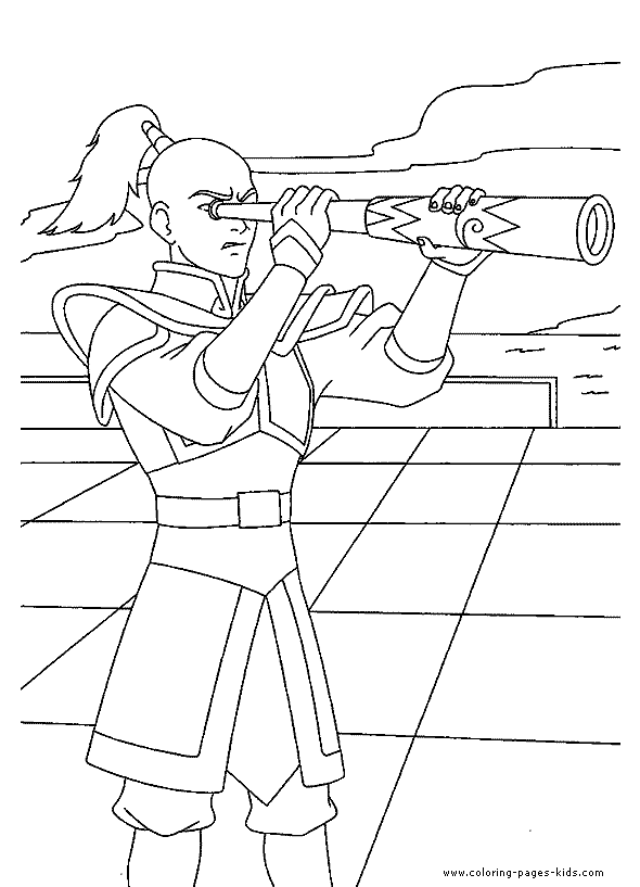Avatar The Last Airbender color page cartoon characters coloring pages, color plate, coloring sheet,printable coloring picture