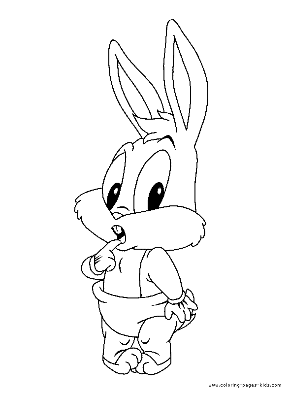 Bugs Bunny Baby Looney Tunes color page cartoon characters coloring pages, color plate, coloring sheet,printable coloring picture