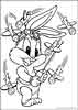 Baby Looney Tunes color page, cartoon coloring pages picture print