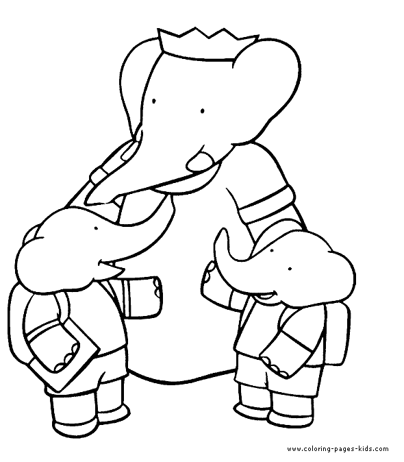 babar coloring pages - photo #13