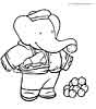 Babar coloring pages