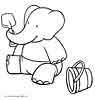 Babar color page, cartoon coloring pages picture print