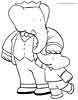 Babar color page, cartoon coloring pages picture print