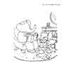 Babar color page, cartoon coloring pages picture print