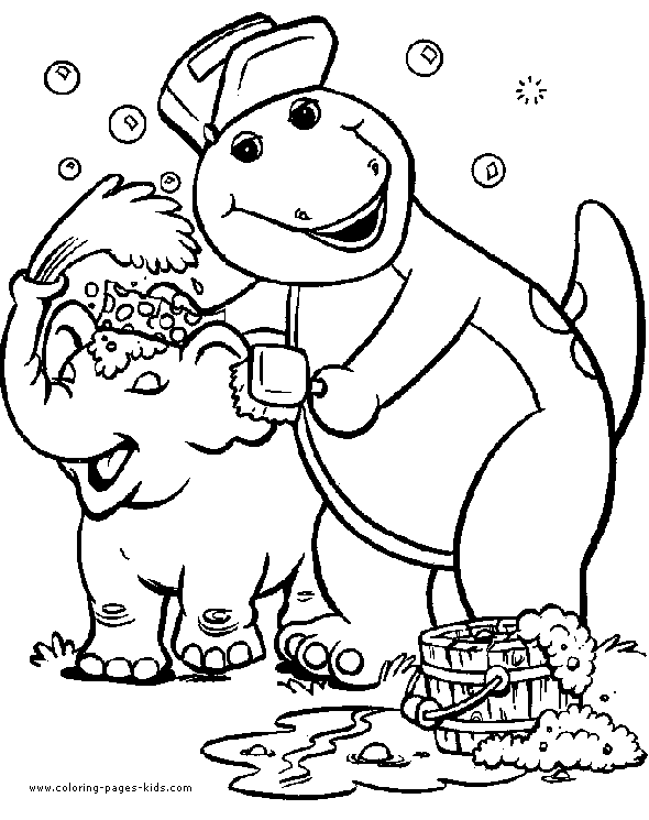 halloween barney coloring pages - photo #43