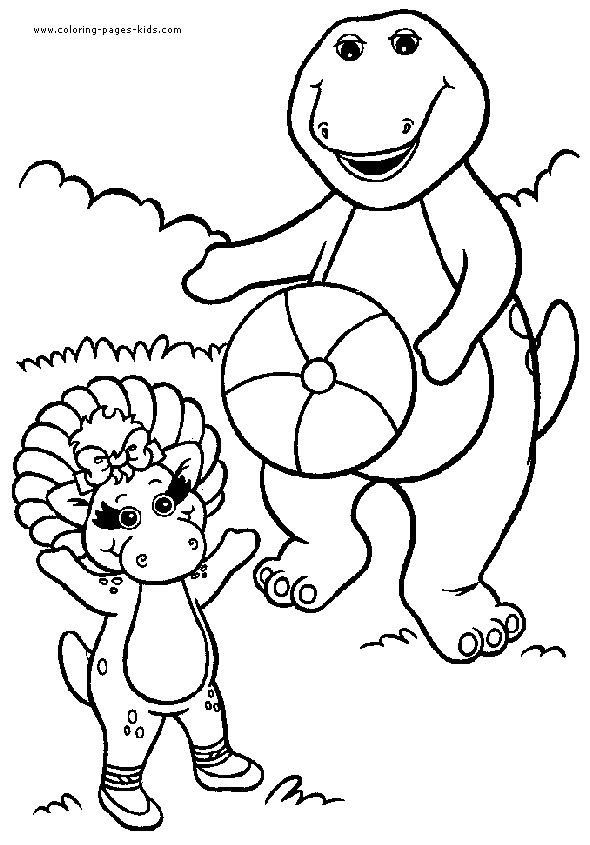 Barney color page cartoon characters coloring pages, color plate, coloring sheet,printable coloring picture