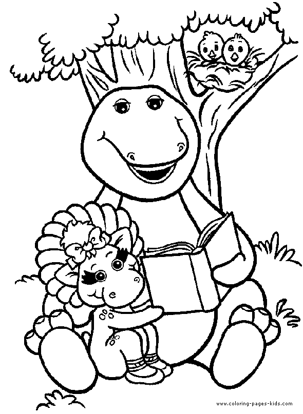 Barney color page cartoon characters coloring pages, color plate, coloring sheet,printable coloring picture