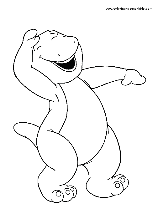 Barney color page cartoon characters coloring pages, color plate, coloring sheet,printable coloring picture